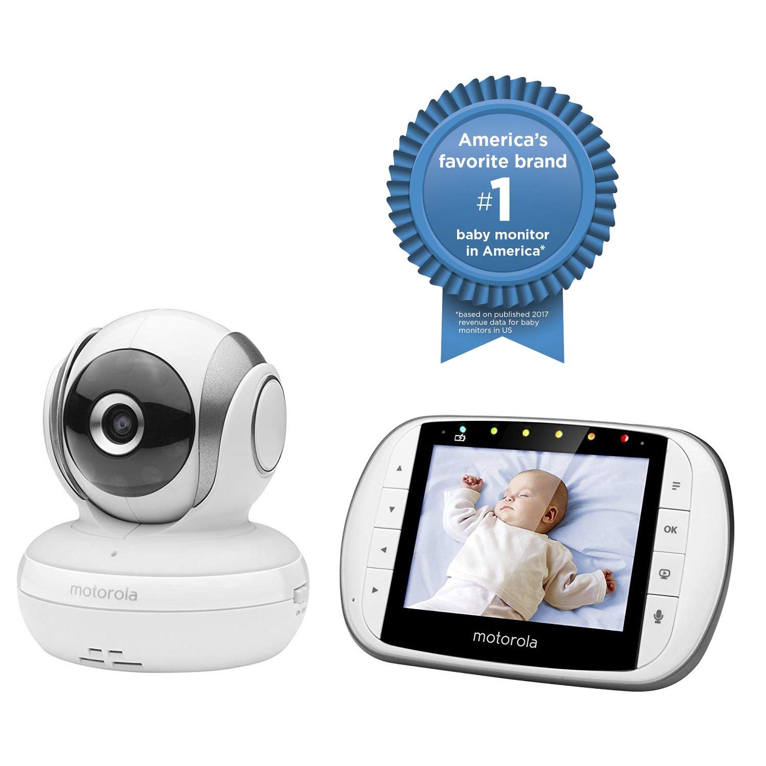 CAMARA DE MONITOREO DE BEBE MOTOROLA DE 3"