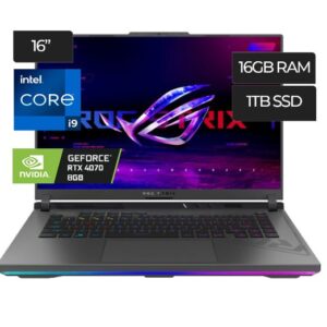 Laptop Gamer REPUBLIC OF GAMERS STRIX -16" 165Hz - Intel Core i9 13980HX 13va Generacion - Memoria 16GB - 1 TB SSD  - GeForce RTX 4070 8gb